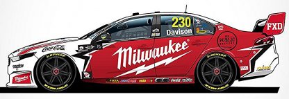 -Red Racing Milwaukee Ford FGX Falcon - 2018 Virgin Australia Supercars Championship Season - #230 Will Davison
