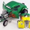 Rat Fink 1933 Willys Gasser - Green with Flames - Image 3