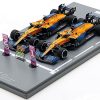 *McLaren MCL35M No.3 Winner Italian GP 2021 Daniel Ricciardo & 2nd No.4 McLaren Lando Norris (With Pit Board)