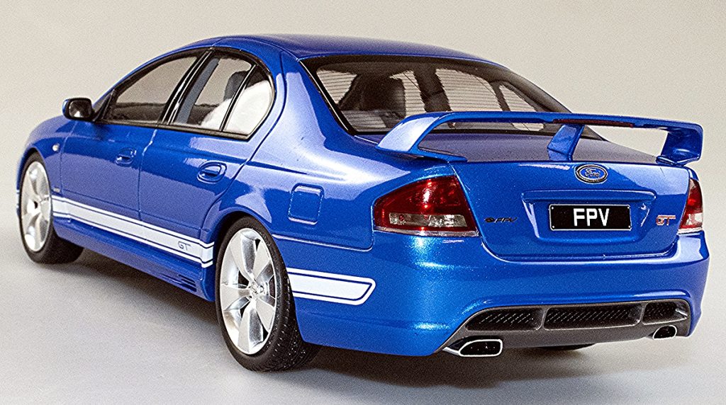 FPV BF GT – Shockwave Blue with Winter White Stripes – Riverina Model ...