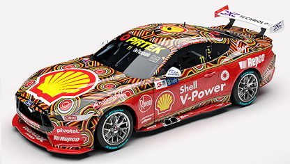 Shell V-Power Racing Team #11 Ford Mustang GT 2024 Betr Darwin Triple Crown Indigenous Round Anton De Pasquale