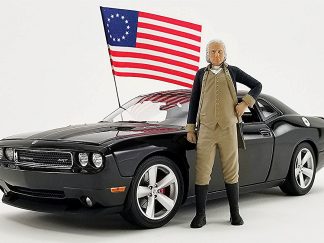 2010 Dodge Challenger SRT with George Washington Figure & US Flag1