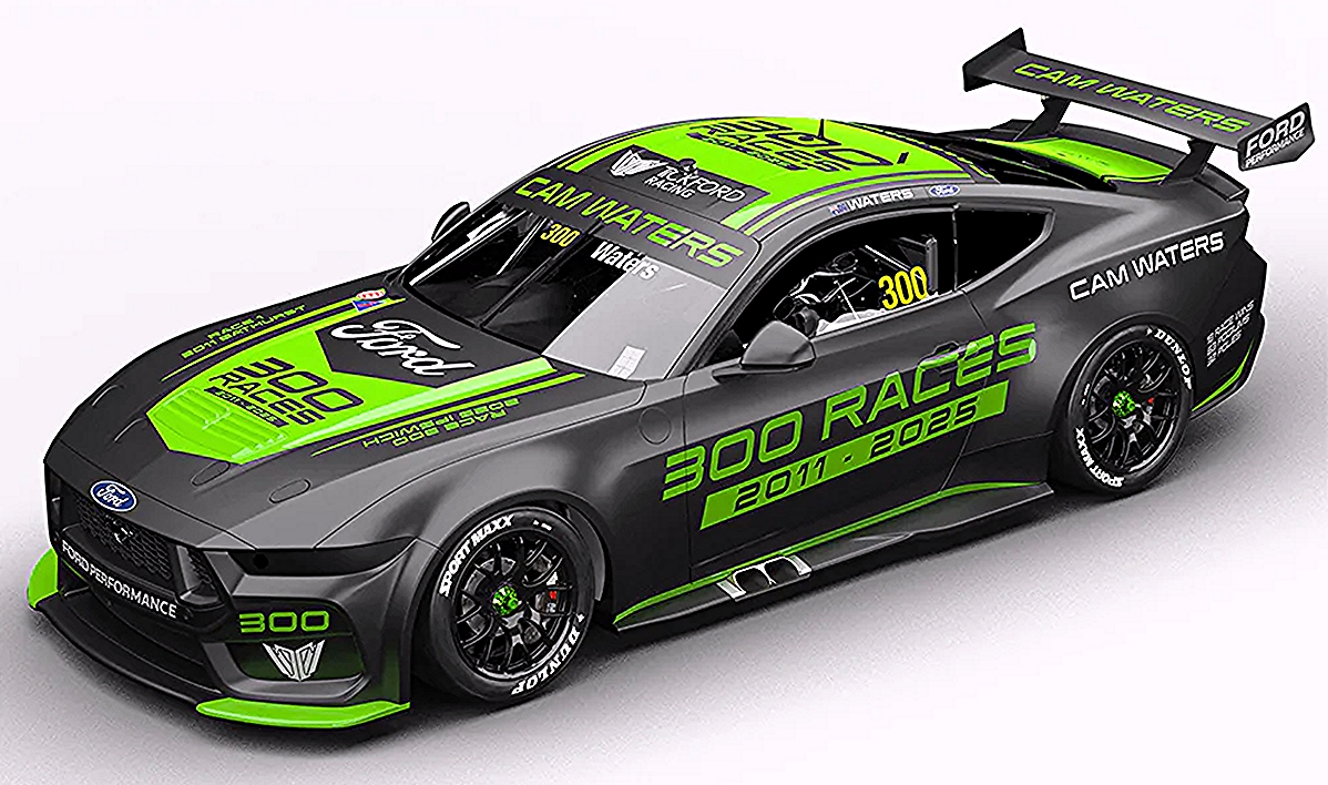 Tickford Racing #300 Ford Mustang GT Cam Waters 300 Races Special Edition Designed by Benjamin Little
