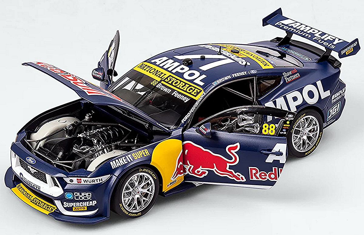 Red Bull Ampol Racing #88 Ford Mustang GT - 2025 Triple Eight / Ford Performance Launch Livery, Will Brown / Broc Feeney - Image 2