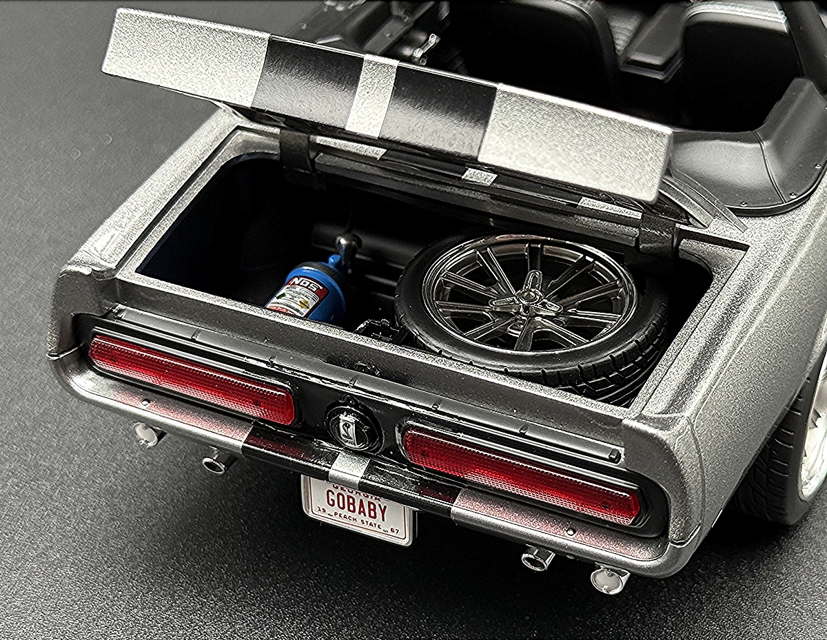 1967 Shelby GT500 Pro Touring Convertible - Gun Metal Grey with Black Racing Stripes - Image 5