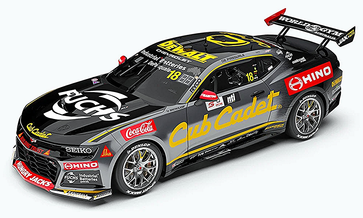 DEWALT Racing #18 Cub Cadet Chevrolet Camaro ZL1 - 2026 NTI Townsville 500 Race 21 Second Place - Anton De Pasquale