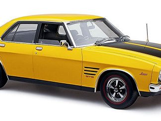 Holden HQ Monaro GTS Sedan Chrome Yellow with Black Stripes (350ci Engine)